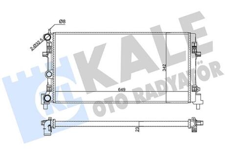 Радіатор охолодження Audi A1, Seat Ibiza IV, Ibiza IV Sportcoupe Kale oto radyator 356425