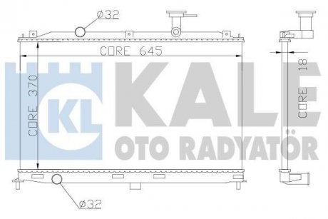 Радіатор охлаждения Accent 1.4/1.6 (06-) МКПП/АКПП Kale oto radyator 358000