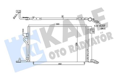 KALE CITROEN Радиатор кондиционера Berlingo,Xsara,Peugeot 306,Partner Kale oto radyator 358450
