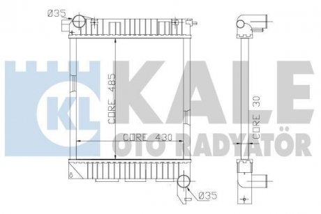 KALE LANDROVER Радиатор охлаждения Freelander 2.0DI 98- Kale oto radyator 359400 (фото 1)