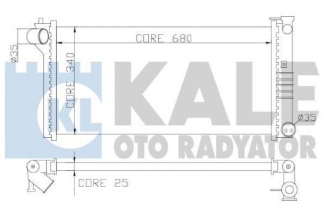 KALE MAZDA Радіатор охлаждения Mazda 626 IV,V 1.8/2.0 91- Kale oto radyator 359600