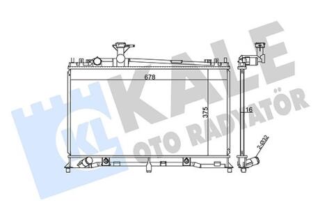 Радиатор охлаждения Mazda 6 Kale oto radyator 360000