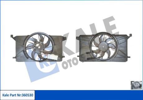 KALE FORD Вентилятор радіатора (з дифузором) C-MAX II 1.6 10-, FOCUS III 1.6 10-, 2.0 11-, Electric 13-, GRAND C-MAX 1.6 10- Kale oto radyator 360530