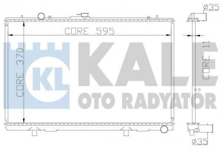 Радіатор охлаждения Mitsubishi L 200 Kale oto radyator 362200 (фото 1)