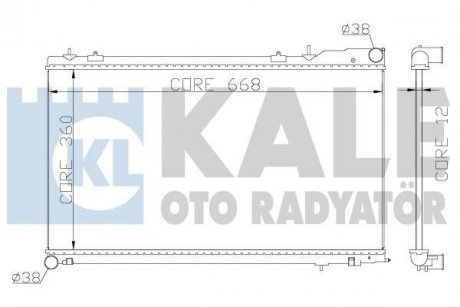 KALE SUBARU Радіатор охлаждения Forester 2.0/2.5 02- Kale oto radyator 364900
