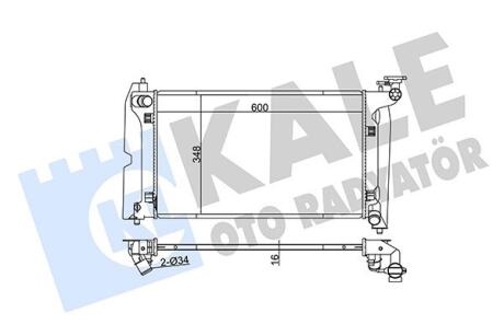Радиатор охлаждения Toyota Avensis Kale oto radyator 366900