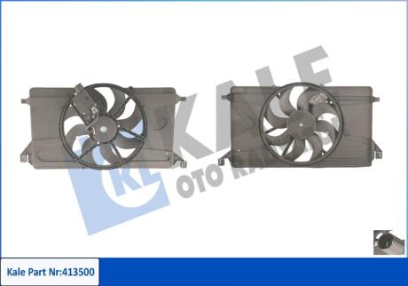 Вентилятор охлаждения радиатора Ford Focus II Kale oto radyator 413500