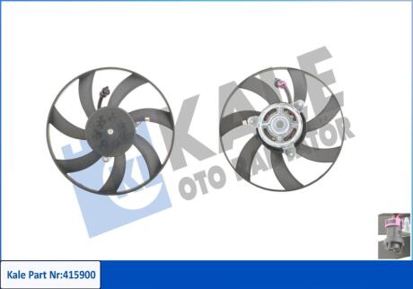 KALE VW Вентилятор радиатора прав.300mm Caddy II,Polo 1.4/1.9D Kale oto radyator 415900