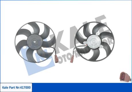 KALE VW Вентилятор радиатора Passat 2.0TDI 05- Kale oto radyator 417000