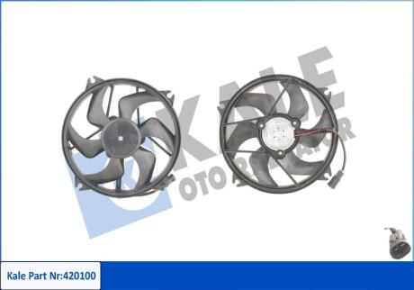 Вентилятор охлаждения радиатора с кожухом Citroen C4 / C4 I, C4 II, Ds4 - Peugeo Kale oto radyator 420100