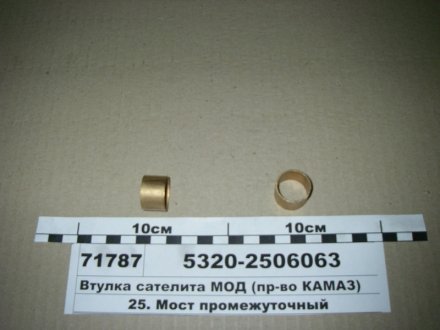Втулка сателлита дифференциала межосевого КамАЗ 5320-2506063 (фото 1)