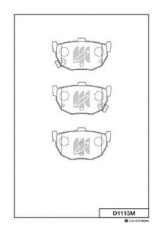 Колодки тормозные дисковые KASHIYAMA D1113M