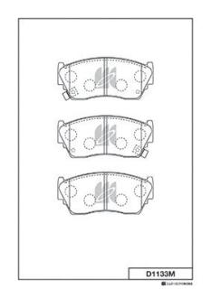 Колодки тормозные дисковые KASHIYAMA D1133M