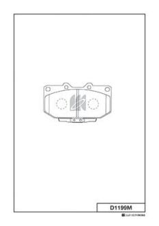 Колодки тормозные дисковые KASHIYAMA D1199M