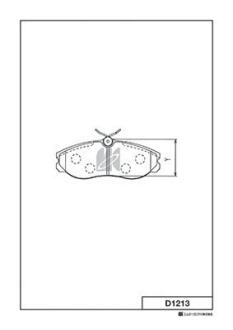 Колодки тормозные дисковые KASHIYAMA D1213