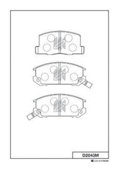 Колодки тормозные дисковые KASHIYAMA D2043M