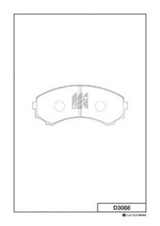 Колодки тормозные дисковые KASHIYAMA D3088
