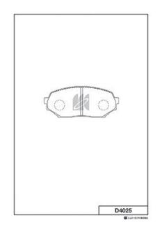 Колодки тормозные дисковые KASHIYAMA D4025