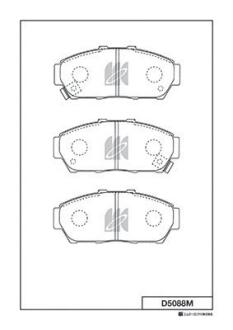 Колодки тормозные дисковые KASHIYAMA D5088M