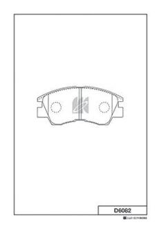 Колодки тормозные дисковые KASHIYAMA D6082