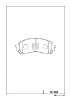 Колодки тормозные дисковые KASHIYAMA D7058