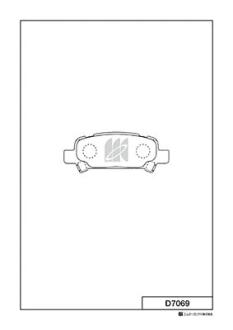 Колодки тормозные дисковые KASHIYAMA D7069