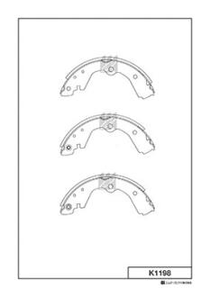 Колодки тормозные барабанные KASHIYAMA K1198