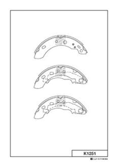 Колодки тормозные барабанные KASHIYAMA K1251