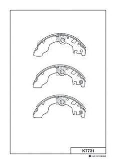 Колодки тормозные барабанные KASHIYAMA K7731
