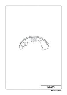 Колодки тормозные барабанные KASHIYAMA K9933