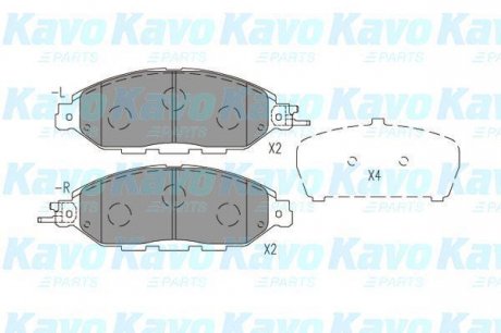 Комплект гальмівних колодок KAVO KBP-6623