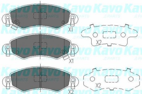 Тормозные колодки дисковые передние KAVO KBP-8508 (фото 1)