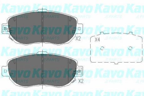 Тормозные колодки дисковые KAVO KBP-9044 (фото 1)
