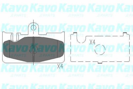 Тормозные колодки дисковые KAVO KBP-9073