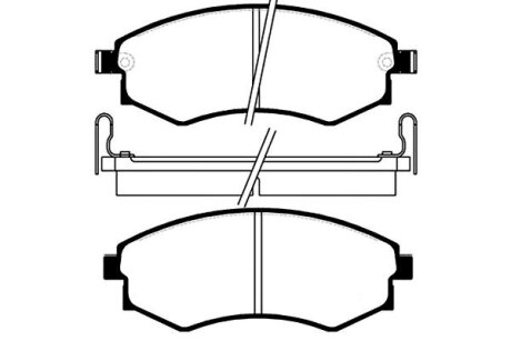 Тормозные колодки дисковые KAVO BP3003 (фото 1)