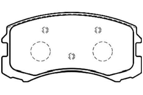 Тормозные колодки дисковые BP-5546 KAVO BP5546 (фото 1)