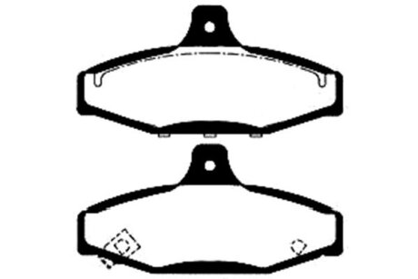 PARTS SSANGYONG Тормозн.колодки (упак.Kashiyana!) передн.Korando,Musso 2.3/2.9 96- KAVO BP7501 (фото 1)