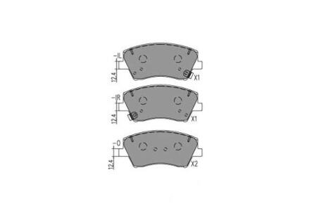 PARTS HYUNDAI Гальмівні колодки IONIQ (AE) Electric 16-, KIA NIRO I (DE) 1.6 GDI Plug-in Hybrid 16-22 KAVO KBP4034