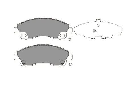 PARTS MITSUBISHI Колодки гальмівні Canter 12- KAVO KBP5549