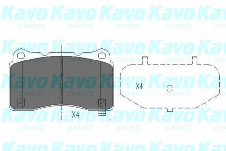 Комплект тормозных колодок KAVO KBP-8021 (фото 1)