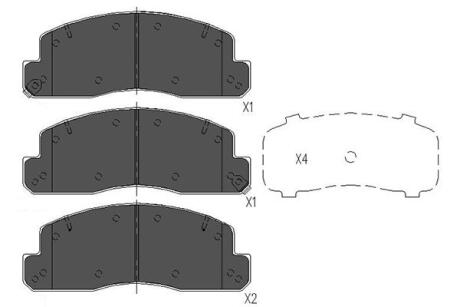 PARTS TOYOTA Гальмівні колодки передн. DYNA 4.0 11- KAVO KBP9088