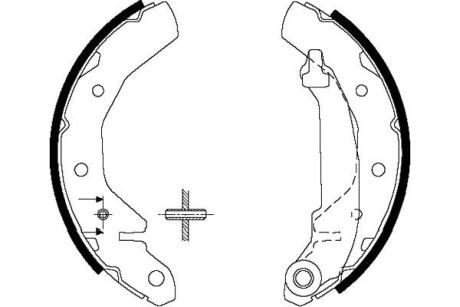 PARTS DAEWOO Гальмівні колодки барабанні Matiz 0,8/1,0 98- KAVO KBS1407