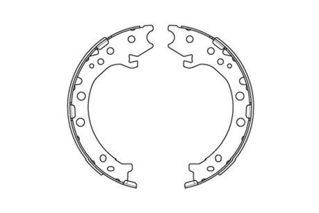 Колодки тормозные барабанные KAVO KBS-2903