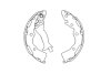 PARTS KIA Тормозные колодки задние CeedPride Rio (05-) KAVO KBS-4405 (фото 1)