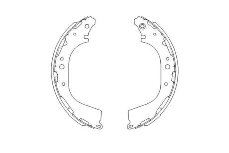 PARTS NISSAN щоки гальмівні PickUp 88-01 KAVO KBS7411