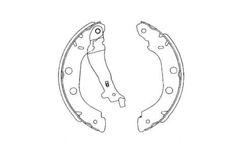 PARTS RENAULT щоки гальмівні Kangoo,Nissan Kubistar,Primera 96- KAVO KBS7419
