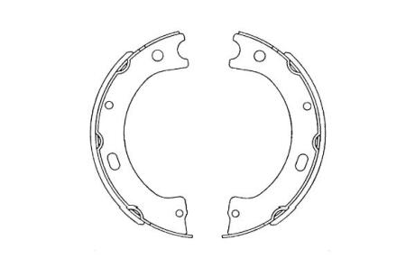 PARTS NISSAN колодки ручного гальма Patrol III/V KAVO KBS7420