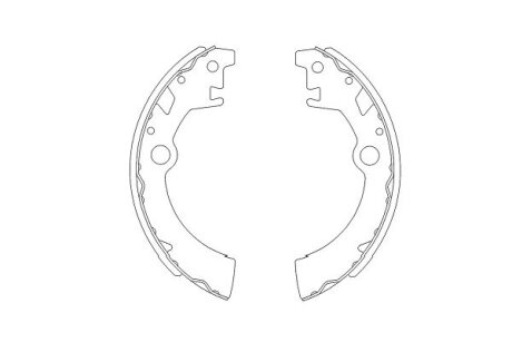 PARTS Щеки тормозные SUZUKI WAGON R+ (EM) 98-2000 KAVO KBS-8903