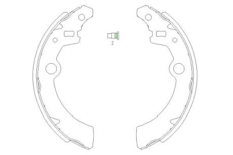 PARTS щоки гальм. SUZUKI Ignis, Wagon R+ KAVO KBS8907