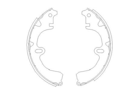 PARTS щоки гальмівні TOYOTA Corolla -00 KAVO KBS9918